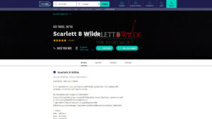 Screenshot of Australian True Local listing of Scarlett B Wilde.